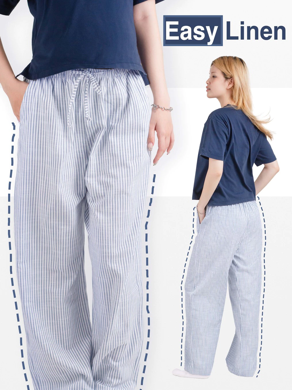 [Cao Cấp] Quần Dài Easy Chất Linen Nhẹ Mềm Thoáng Mát Ống Suông Easyday - QD01